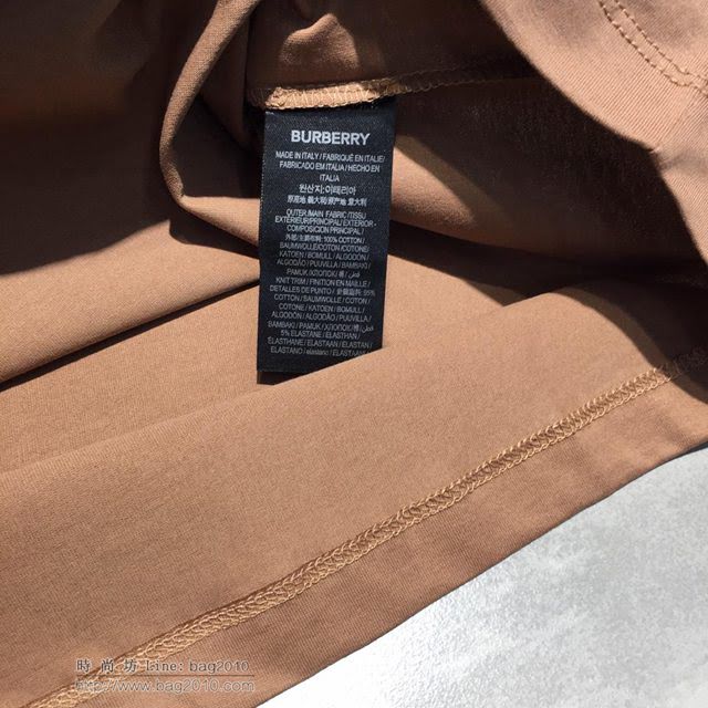 Burberry短袖 19春夏聯名新款 oversize版型 巴寶莉杏色T恤   tzy1695
